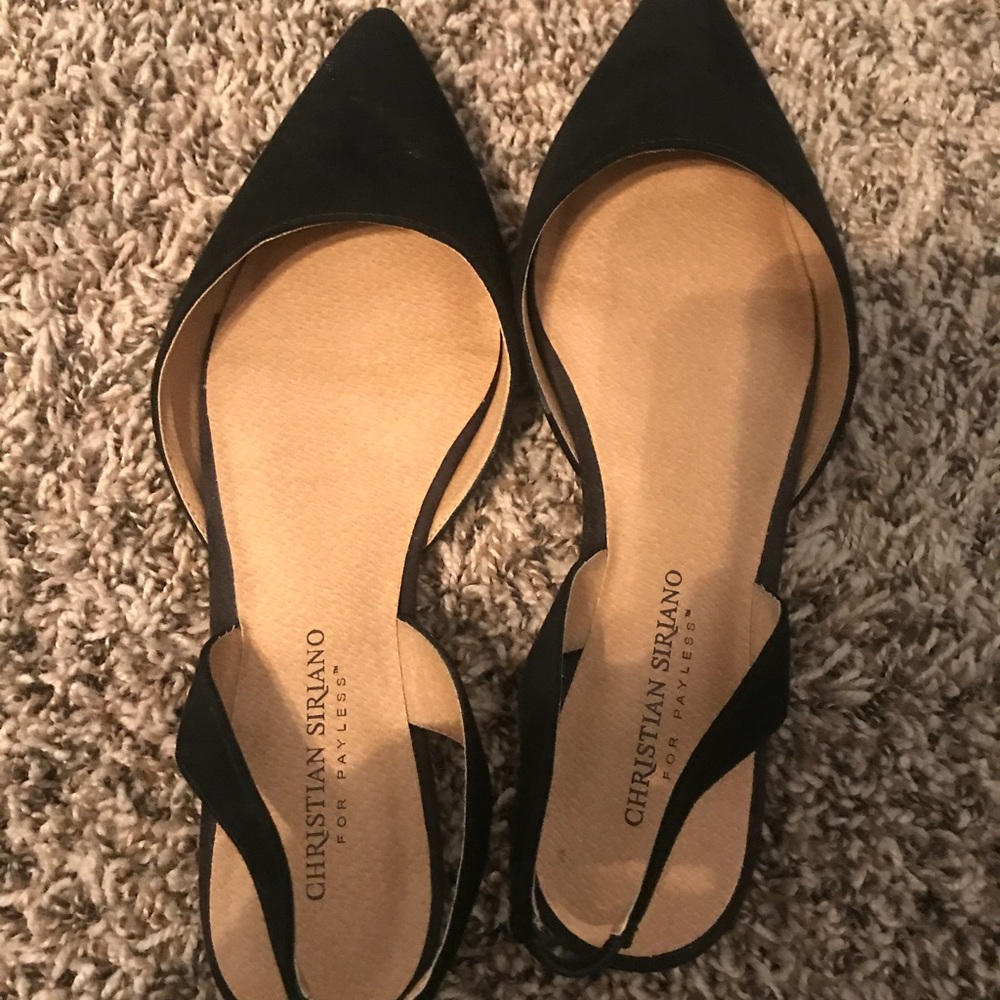 Size 9 Christian Soriano black flats
